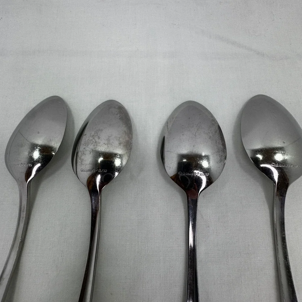 Cuisinart Annapolis 18/10 Stainless Steel Teaspoons (4) Glossy Teardrop Handle